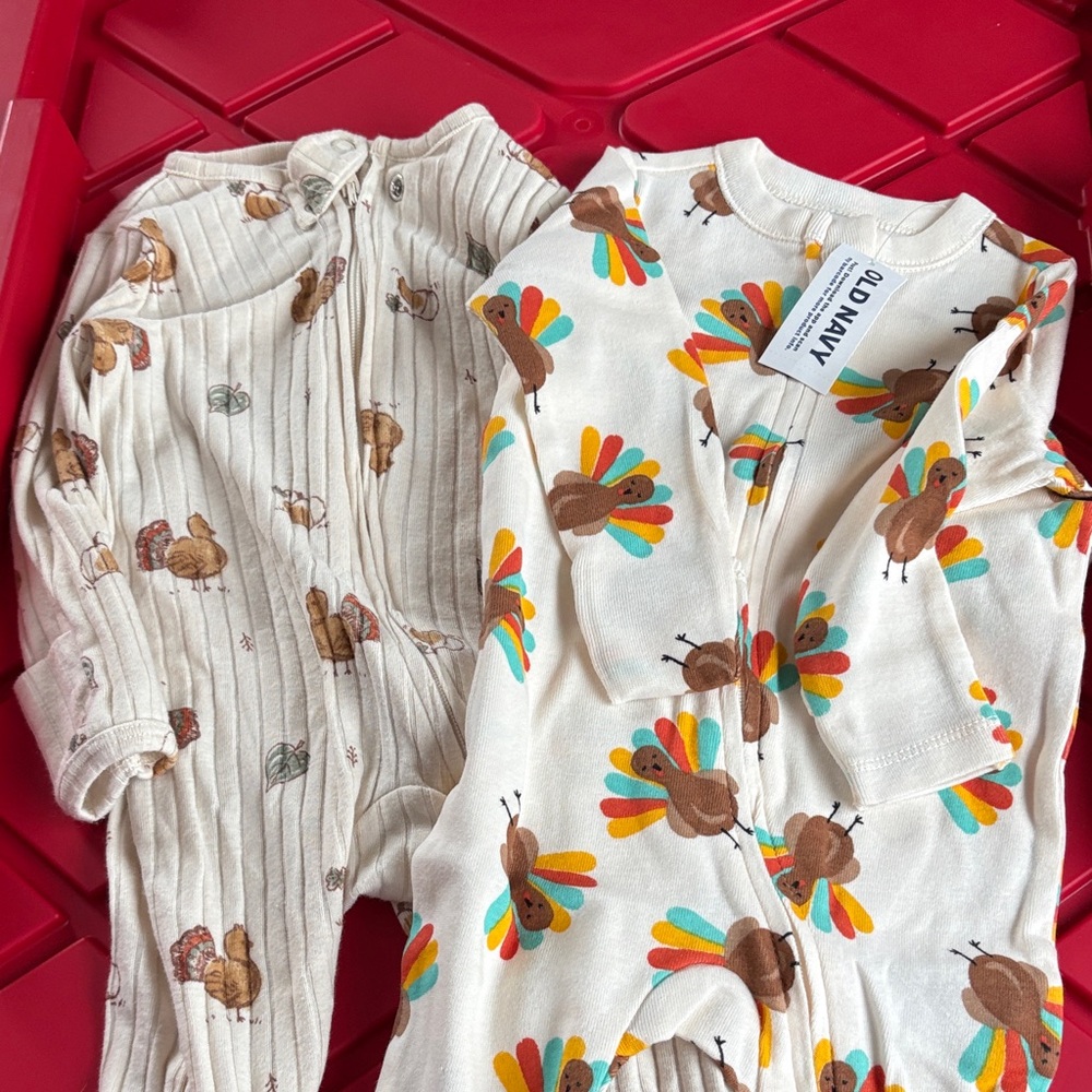 Old Navy Festive Turkey Print Baby - 2 Pieces